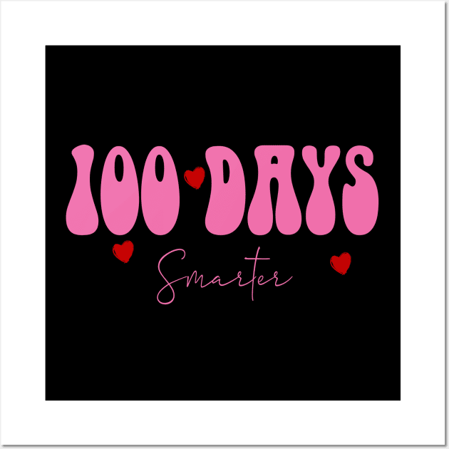 100 days smarter shooting stars back to school Wall Art by NIKA13